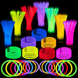 JOYIN Glow Sticks Bulk 400 8" Glowsticks ; Glow Stick Bracelets; Glow Necklaces; Glow in the Dark, July 4th, Christmas, Halloween Party Supplies Pack, Football Party Supplies