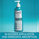 Curel Hydra Therapy In Shower Lotion, Itch Defense Body Moisturizer with Advanced Ceramide Complex, Vitamin E, & Oatmeal Extract, Helps to Repair Moisture Barrier, 12 Ounce (Pack of 2)