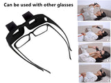 Valuu Lazy Glasses Bed Prism Glasses Spectacles Horizontal High Definition Glasses Prism Periscope Lie Down Eyeglasses for Reading and Watch TV in Bed Unisex