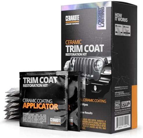 CERAKOTE® Ceramic Trim Coat Kit - Quick Plastic Trim Restorer - Ceramic Coating Black Trim Restoration to Last Over 200 Washes – A Ceramic Coating, Not a Dressing
