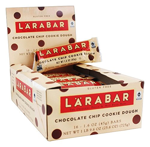 Larabar Chocolate Chip Cookie Dough, Gluten Free Fruit & Nut Bar, 16 Ct