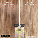 John Frieda Go Blonder Lightening Shampoo for Blonde Color-Treated Hair, Paraben Free, Phthalate Free, Silicone Free, Ammonia Free, Cruelty Free, Vegan, Blonde Shampoo 8.3 oz Bottle (Pack of 2)