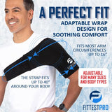 Fittest Pro Shoulder Ice Pack Wrap, Reusable Cold Therapy Wrap for Tendonitis, Swelling, Rotator Cuff, and Recovery