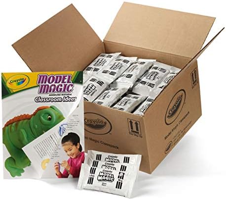 Crayola Model Magic - White (75ct), 1oz Modeling Clay Alternative, Air Dry Clay for Kids, Bulk Classroom Arts & Crafts Supplies