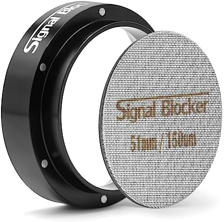 51mm Espresso Dosing Funnel & 51mm Puck Screen for Breville: Magnetic Coffee Dosing Ring Aluminium Metal - Reusable 1.7mm Thickness 150μm Puck Screen 316 Stainless Steel | Fits 51mm Portafilter