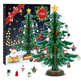 LIHAO Christmas Advent Calendar 2024, 24 Days Countdown Christmas Tree Ornaments Surprise Advent Calendar Set with 24 Pcs Christmas Tree Ornaments, Great Christmas Gift for Kids