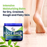 Tea Tree Oil Foot Balm - Foot Moisturizer for Dry Cracked Feet - Instantly Hydrates & Soothes Irritated Skin & Athletes Foot - Best Foot Care for Women and Men - Made in USA 2PK