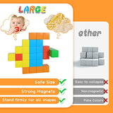 Zerxona 1.41 inch Magnetic Blocks Toddlers Toys for 3 4 5 6 7+ Year Olds Girls Boys Large Magnetic Building Blocks for Kids Age 3-5 STEM Magnetic Cubs Toy for Age 4-8 Children Christmas Birthday Gifts