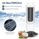 PERCOLA 9084 Water Filter, NSF 42, 53 & 401 Certified Filter Replacement for Kenmore 9084, 469084, 9006, 46-9006, 9005, 469005, 9992, 469992, 469992P (3 Pack)