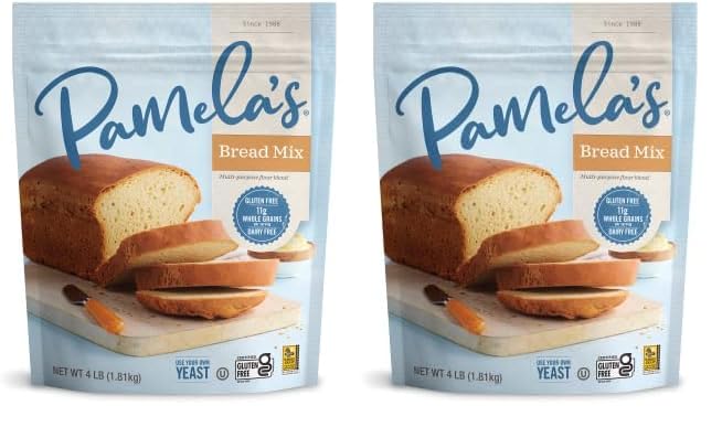 Pamela's Products Gluten Free Bread Mix, 64 Oz (Pack of 2)