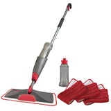 Rubbermaid Reveal Spray Mop Floor Cleaning Kit, 3 Reusable Microfiber Wet Pads, 1 Refillable Bottle, Cordless, Multi-Surface Mopping for All Home/Bathroom/Office Floors