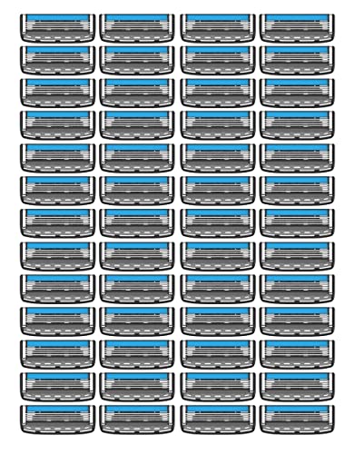 Dorco Pace 4 Pro - Four Blade Razor Shaving System - 52 Cartridge Refills (No Handle)