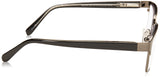 Foster Grant Men's Donovan Square Reading Glasses, Gunmetal/Transparent, 53 mm (+ 1.75)