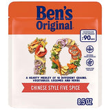 BEN'S ORIGINAL 10 MEDLEY Chinese Style Five Spice, Hearty Medley of Grains, Vegetables, Legumes and Herbs, Side Dish, 8.5 OZ Pouch (Pack of 6)