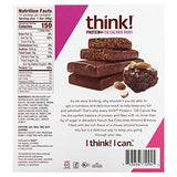 think! (thinkThin) Protein+ 150 Calorie Bars - Chocolate Almond Brownie, 10g Protein, 5g Sugar, No Artificial Sweeteners, Gluten Free, GMO Free*, 1.4 oz bar (10 Count - Packaging May Vary)