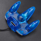 KIWITATA Classic N64 Controller, Retro N64 Wired Game Pad Joystick Remote Controller for N64 System Video Games Console Clear Blue