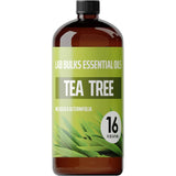 LAB BULKS ESSENTIAL OIL - Tea Tree Oil 16 Ounce Bottle for Diffuser, Home Care, Candles, Aromatherapy