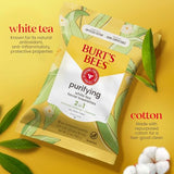 Burt's Bees White Tea Face Wipes, Mothers Day Gifts for Mom for All Skin Types, Hydrating Makeup Remover & Facial Cleansing Towelettes, 30 Ct. (3-Pack)