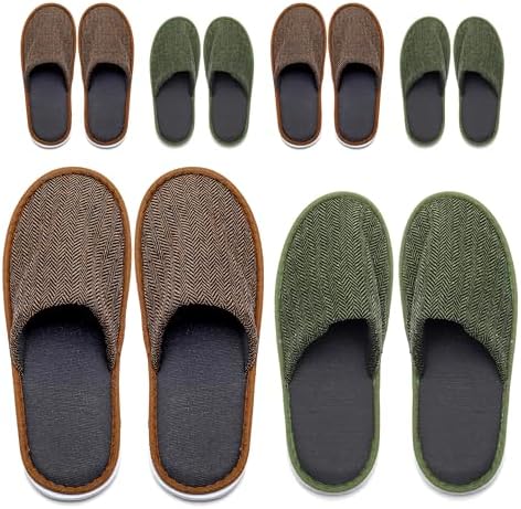 6-9 Pairs Spa Slippers, Non Slip Disposable Slippers For Guest, Washable Reusable, Which Can Be Used As Women Men, House, Indoor, Bathroom, Bedroom, Hotel, Bride Slippers