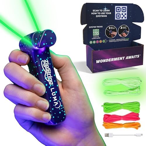 Luma - The Patented Glow-in-The-Dark Toy That Flies a Loop of String, Creates Endless Shapes and Tricks Built-in LED for Glowing Fun. Perfect STEM Gift for Kids & Adults. Wonderment Awaits
