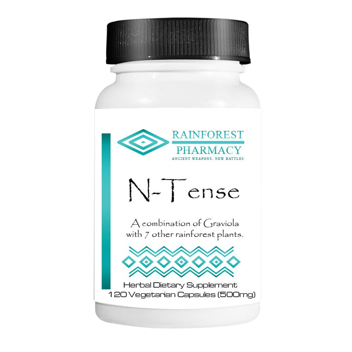 Rainforest Pharmacy N-Tense Supplement - 500 mg Vegetarian Capsules