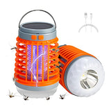 Zap Guardian Bug Zapper, Zaptek Mosquitoes Zapper Electrizap 2024 Multifunctional Solar Anti-Mosquito Light, Buzz Blast Pro Mosquitoes, USB Charing and Solar, Great for Outdoor and Indoor (Orange)