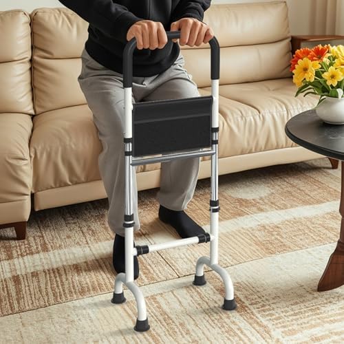 Hip Knee Surgery Recovery Aid Walking Cane Standing Aids and Supports, Adjustable Cane Stand Assist Aid for Elderly up to 400lb Height