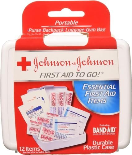 JOHNSON & JOHNSON First Aid to Go Kit 12 Items 1 Each (Pack of 7)