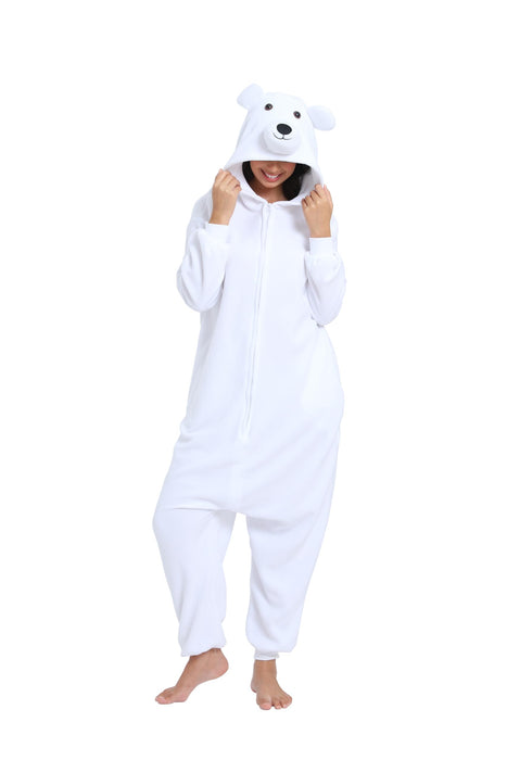 BGOKTA Halloween Animal Onesie Pajamas for Adults Costume Cosplay Homewear One Piece