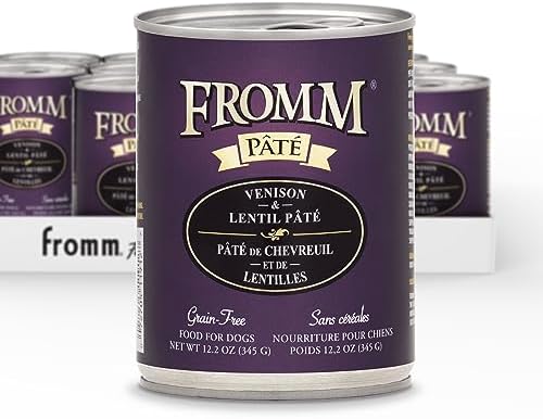 Fromm Venison & Lentil Pate Dog Food - Premium Wet Dog Food - Venison Recipe - Case of 12 Cans