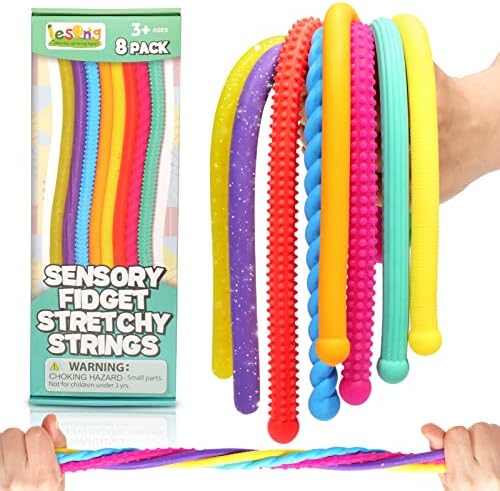 Sensory Autism Toys for Kids - Textured Stretchy Sensory Fidget Toys for Stress, Anxiety , Sensory Toys Special Needs for Autistic Autism Children Toddlers Boys Girls, Treasure Box Classroom Prizes