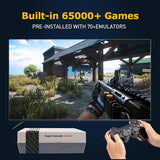 Kinhank Video Games Consoles 256G, Super Console X Cube Retro Game Console with 65000+ Classic Games, 4 USB Port,Up to 5 Players, 2 Wireless Game Controllers