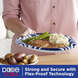 Dixie Ultra, Large Paper Plates, 10 Inch, 100 Count, 3X Stronger, Heavy Duty, Microwave-Safe, Soak-Proof, Cut Resistant, Disposable Plates For Heavy, Messy Meals