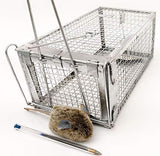 AB Traps Quality Live Animal Humane Trap Catch and Release Rats Mouse Mice Rodents Cage - Voles Squirrel and Similar Sized Pets Safe and Effective | Size Small