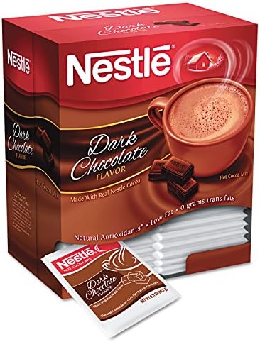 Nestlé 70060 Hot Cocoa Mix, Dark Chocolate, 0.71 oz, 50/Box
