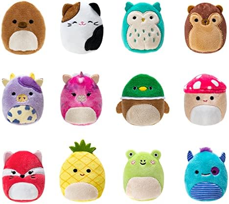 Squishville by Original Squishmallows All-Star Squad - 12 Fan Favorites, Including Hans, Cam, Malcolm, Avery, and More - Amazon Exclusive