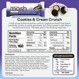 MOSH Cookies and Cream Crunch Bars, 12g Grass-Fed Protein, Keto Snack, Gluten-Free, No Added Sugar, Lion's Mane, B12 Vitamins, Supports Brain Health, Workout Recovery, Breakfast To-Go (12 Bars)…