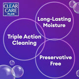 Clear Care Plus Cleaning Solution with Lens Case, Twin Pack, Multi, 12 Oz, Pack of 2, Packaging may vary