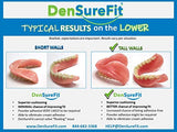 DENSUREFIT Lower Denture Soft Silicone Reline Kit, Unflavored