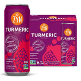Turmeric Antioxidant Energy Drink by ZYN | 6 Pack | Pomegranate Cranberry | Low Calorie & No Added Sugar | Energy Turmeric Drinks for Inflammation Turmeric Drinks with Curcumin, Piperine, Vitamin C & Zinc | Plant-Based Formula