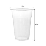 Frcctre 400 Pack 10 oz Clear Disposable Plastic Cups, Clear Plastic Cold Party Drinking Cups Tumblers for Party, Picnic, BBQ, Travel, and Events