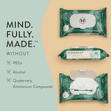 The Honest Company Plant-Based Flushable Wipes | 99% Water, Hypoallergenic, EWG Verified, Safe to Flush | Fragrance Free, 336 Count