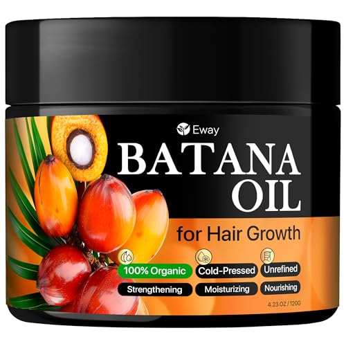 Eway Pure Batana Oil for Hair Growth Dr Sebi Organic – 100% Raw Batana Oil for Hair Growth with a Nourishing Formula to Shine for Both Women & Men