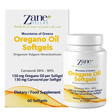 130 mg Carvacrol - 150 mg Oregano Oil per Softgel. World Highest Concentration Oregano Oil Capsule. Zane Hellas Oregano Oil. Softgel Contains 30% Greek Essential Oil of Oregano. 120 Softgels.