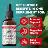 Goldenseal Root Tincture, Organic Goldenseal Extract (Hydrastis Canadensis) Health Supplement, 2 oz, 680 mg