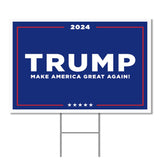 Trump Yard Sign 2024, 18" x 12" Double-Sided Trump Campaign Yard Sign With Stake, MAGA Trump Yard Sign, Show Your Support, Decorate Your Lawn With Trump Campaign Yard Sign