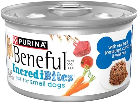 Purina Beneful Small Breed High Protein Wet Dog Food, With Gravy, Incredibites With Real Beef - (Pack of 12) 3 oz. Cans