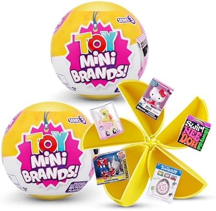 5 Surprise Toy Mini Brands Series 3 by ZURU (2 Pack) Amazon Exclusive and Mystery Collectibles Toys Over 90 Minis to Collect