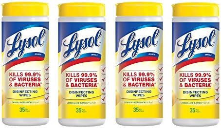Lysol Disinfecting Wipes, Lemon & Lime Blossom, 140ct (4X35ct)