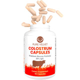 Bovine Colostrum Capsules | Bovine Lactoferrin Supplement for Gut Health, Colostrum Supplement & Colostrum Now with Probiotics, Lactoferrin Supplement | Immunoglobulin (IgG) - 60 IgG Immune Capsules